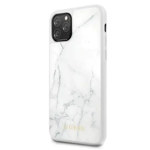 Guess GUHCN58HYMAWH iPhone 11 Pro biały|white Marble Фото num