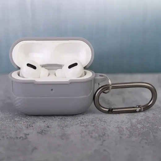 Carbon case for Airpods Pro grey Photo