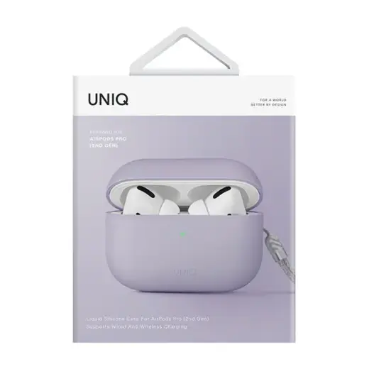 UNIQ Lino Case AirPods Pro 2 gen Silicone lilac Foto 5