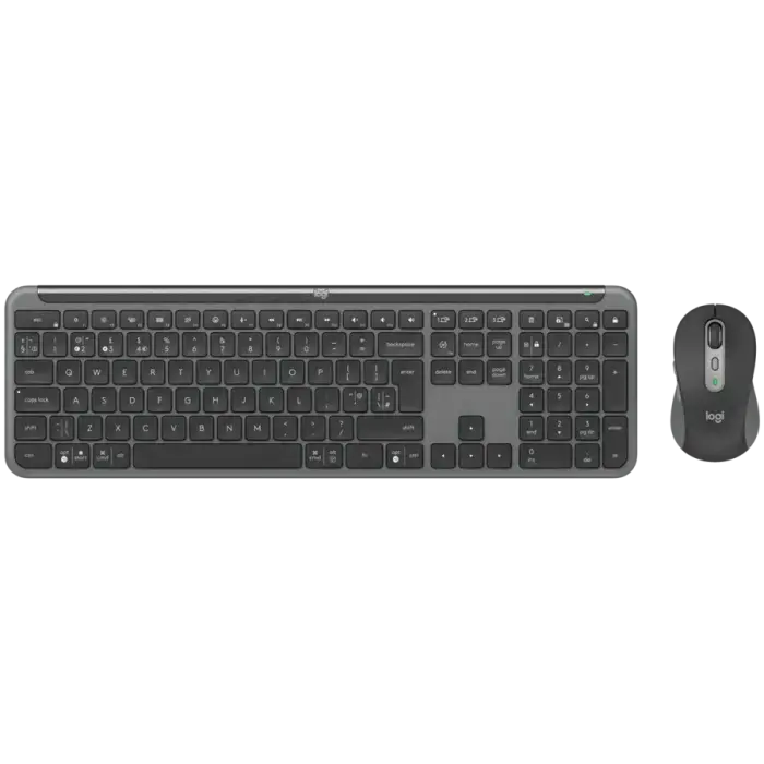 LOGITECH Signature Slim Wireless Keyboard and Mouse Combo MK950 - GRAPHITE - PAN - 2.4GHZ/BT - NORDIC-613