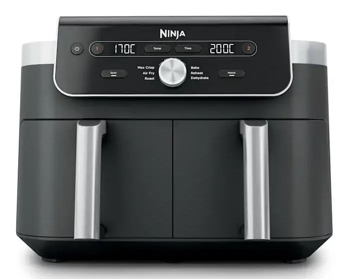 Ninja DualZone XL 6 in 1 karstā gaisa friteris, 9,5 l, 2470 W, pelēks