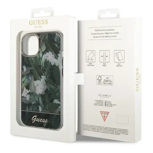 Guess GUHCP14MHGJGHA iPhone 14 Plus 6,7" zielony|green hardcase Jungle Collection Foto 8