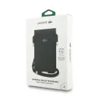 Lacoste PVC Iconic Petit Pique Metal Logo Phone Pouch XL Black Foto 3