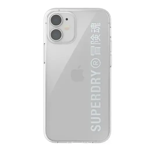 SuperDry Snap iPhone 12 mini Clear Case srebrny|silver 42590 Фото num