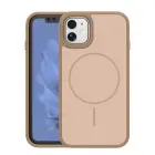 Frame Thin Mag phone case with MagSafe support for iPhone 11 brown — Photo 1