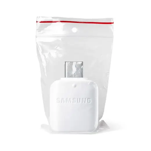 Samsung EE-UN930 USB-A to USB-C OTG Adapter (Bulk - Replacement Packaging) - White Photo