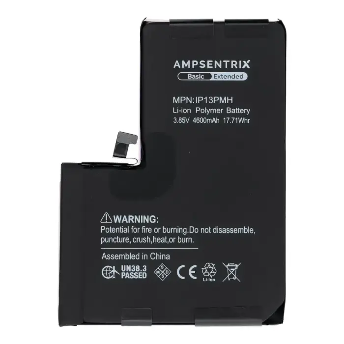  AmpSentrix Basic battery for iPhone 13 Pro Max (high capacity 4600 mAh) Фото num