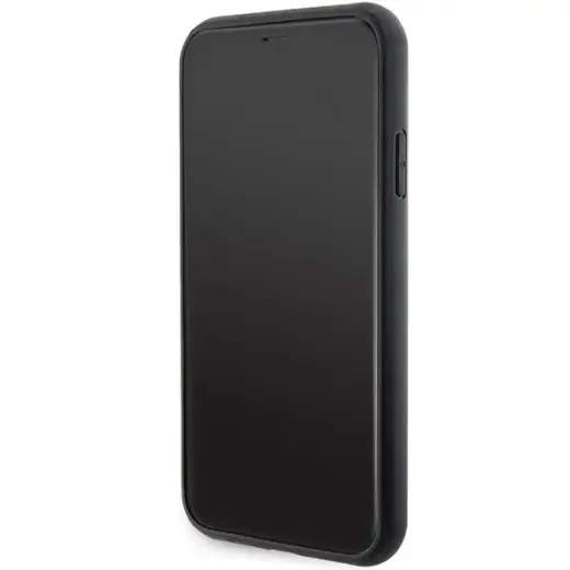 Karl Lagerfeld Gripstand Saffiano Karl&Choupette Pins case for iPhone 11 | Xr - black Photo