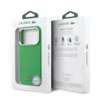 Lacoste Iconic Petit Pique Metal Logo MagSafe Case for iPhone 17 Pro Max Green Foto 6