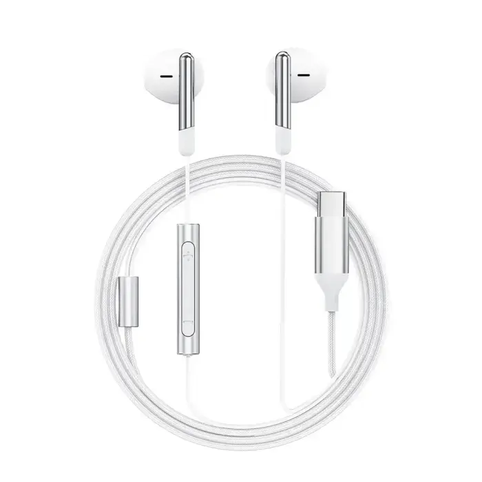 Acefast L3 Wired USB-C Headphones with Microphone - White Foto 2
