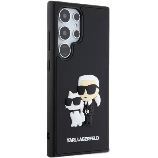 Original Pouch KARL LAGERFELD  hardcase 3D Rubber Karl&Choupette KLHCS24L3DRKCNK for Samsung Galaxy S24 Ultra black Фото num