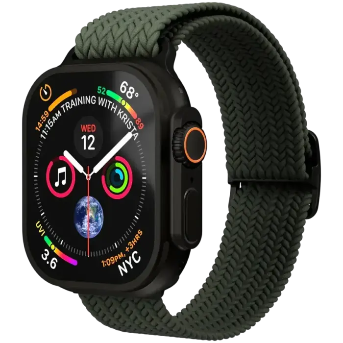 Woven Loop 44, 45, 46, 49mm One Size, Olive Black