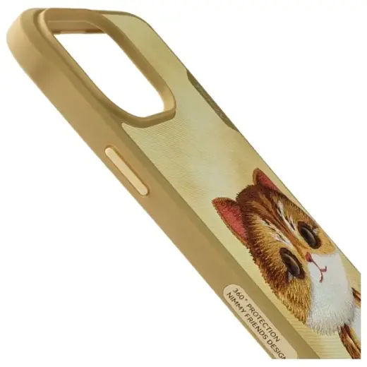 Nimmy Big Eyed Pet 2.0 Cat phone case for iPhone 15 Pro brown Photo