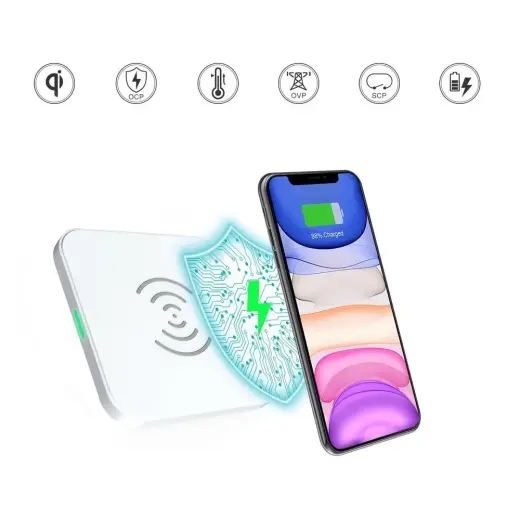 Choetech Qi 10W wireless charger for phone headphones black (T511-S) Фото num