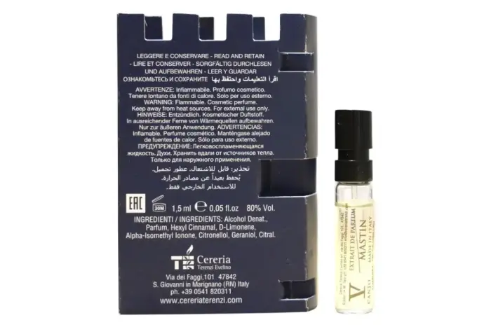 V Canto, Mastin, Extrait De Parfum, Unisex, 1.5 ml *Vial