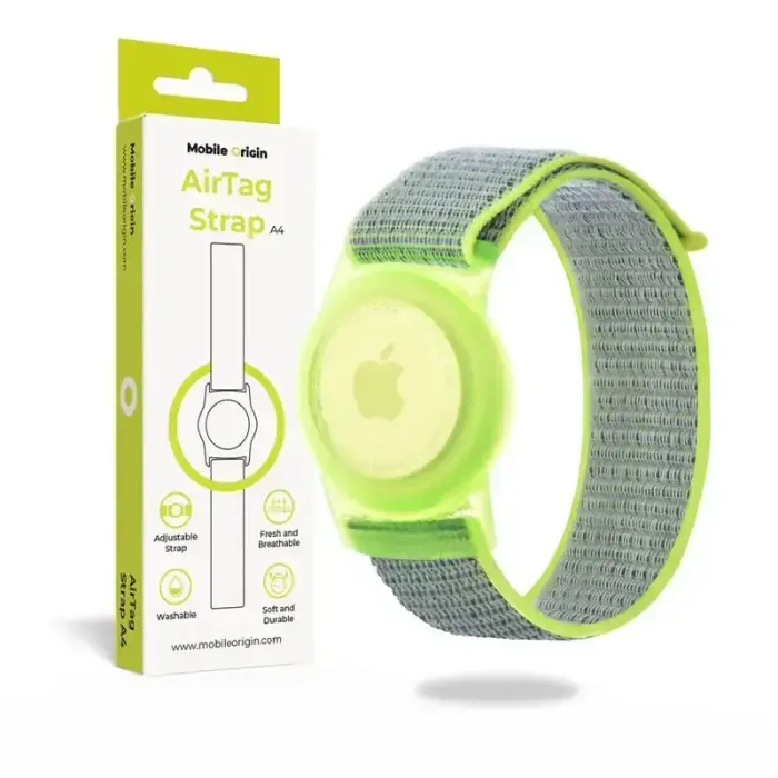 Mobile Origin AirTag Strap, green vibe