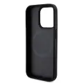 DKNY PU Leather Repeat Pattern Bottom Stripe MagSafe Case for iPhone 14 Pro Max Black — Foto 4