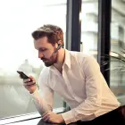 Forever bezvadu austiņas BH-100 ar uzlādes korpusu melnas krāsas Foto 5