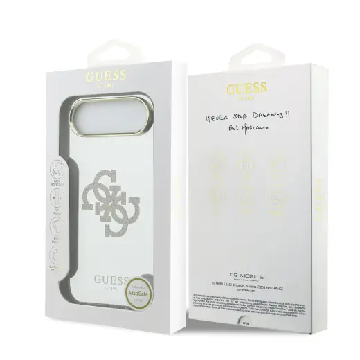 Guess PC|TPU Mirror 4G Glitter Logo MagSafe Case for iPhone Air Gold Foto 6