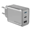 Зарядное устройство EcoFlow RAPID | 65W | PD, QC, GaN, PPS | USB-C, USB-A | с кабелем USB-A на USB-C в комплекте | серебристо-черное Фото num