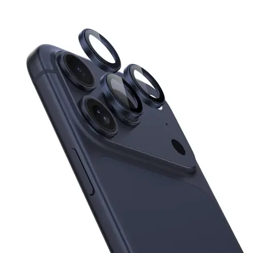 Benks Tempered glass DR Sapphire Lens Protector on camera for Iphone 17 Pro|17 Pro Max (lens 3 pieces) blue