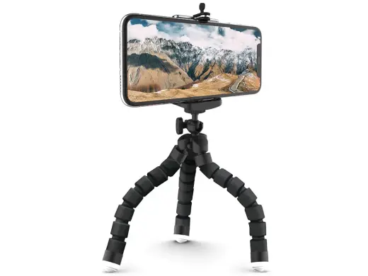 Fusion Tripod Elastīgs telefona turētāja statīvs melns Foto 3