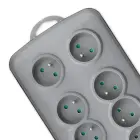 Qoltec Surge protector | 8 sockets | 2.5m | Grey — Foto 10