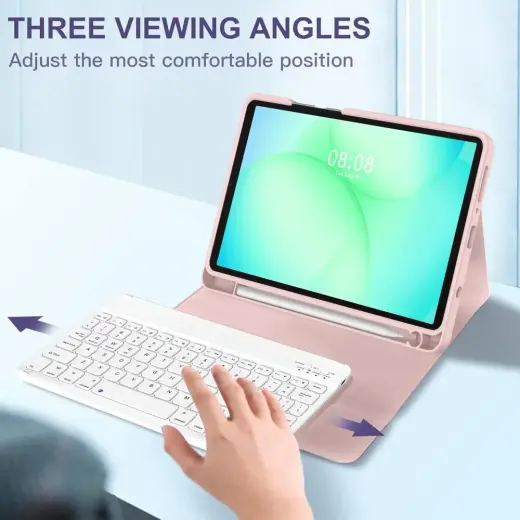 TECH-PROTECT SC PEN + KEYBOARD GALAXY TAB A9 | A11 8.7 X110 | X115 | X133 | X135 PINK Фото num
