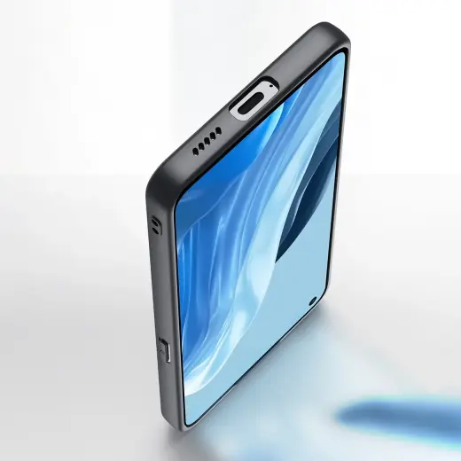 Dux Ducis Fino case cover covered with nylon material Oppo Reno7 Pro 5G black Фото num