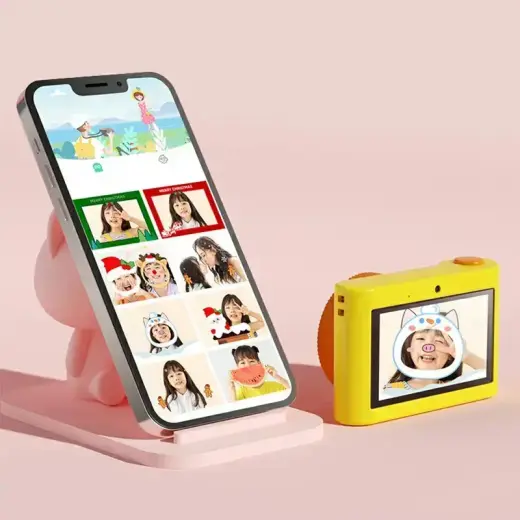 Digital camera for children C5 48Mpix, touchscreen, WiFi Lion Foto 11