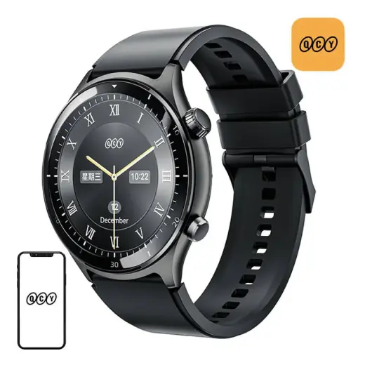 QCY S7 smartwatch (black) Photo