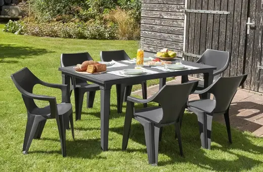 Dārza krēsls Dante Low Back pelēks Foto 3