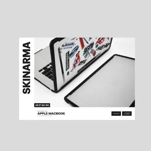 Skinarma case Henko MacBook Air 13" (M3-M2) frost clear Foto 6