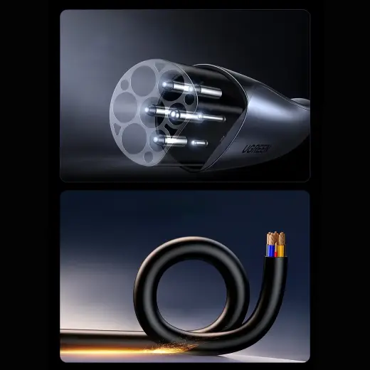 Ugreen EV708 32A 22kW 5m IP55 Electric Car Charging Cable - Black Photo