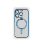 Metallic phone case with MagSafe support for iPhone 16 Pro blue — Photo 8