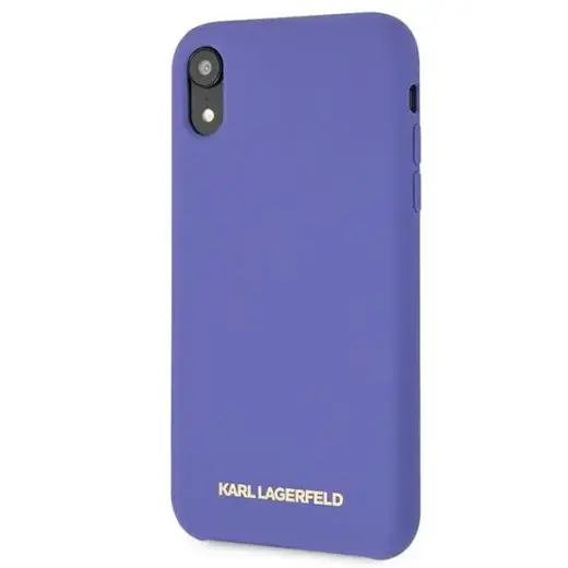 Karl Lagerfeld KLHCI61SLVOG iPhone  Xr  hardcase fioletowy|violet Silicone Фото num