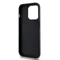 DKNY PU Leather Checkered Pattern Magsafe Case for iPhone 15 Pro Max Black — Foto 4