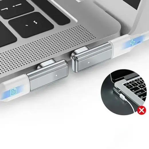 Beline Adapter magnetyczny USB-C srebrny|silver DAC BLNAM01 Photo