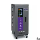 Qoltec Three-phase AVR MULTIPROTECTION voltage stabiliser | 10kVA | Accuracy ± 3% | 3-phase servo motor | LCD — Foto 1