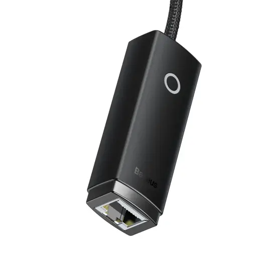 Baseus Lite Series Ethernet Adapter USB-A to RJ45 LAN Port (100Mbps) Black Фото num