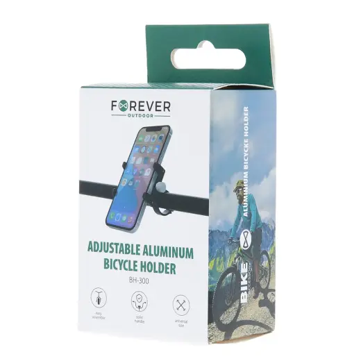 Forever Outdoor Adjustable aluminum phone holder BH-300 black Фото num