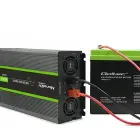Qoltec Pure Sine Wave Inverter Monolith | 3000W | 6000W | 24V to 230V | LCD Foto 9