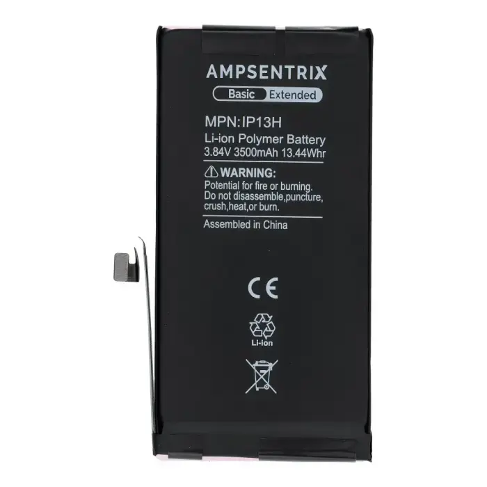  AmpSentrix Basic battery for iPhone 13 (high capacity 3500 mAh) Фото num