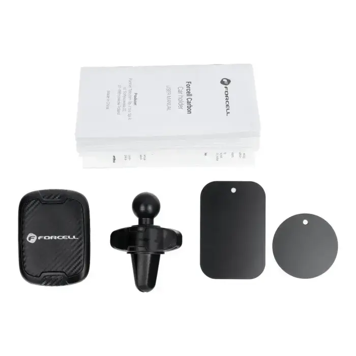 Magnetic car phone holder Forcell F-Grip Carbon H-CT325 air vent black Photo