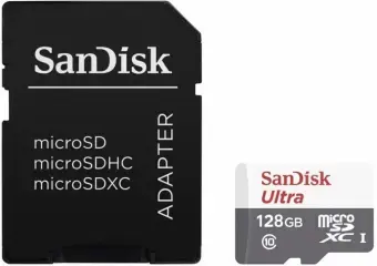 Sandisk Ultra microSDXC 128GB + Adapter 
