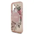 Guess IML Flowers Strap MagSafe Case for iPhone 17 Pink Фото num