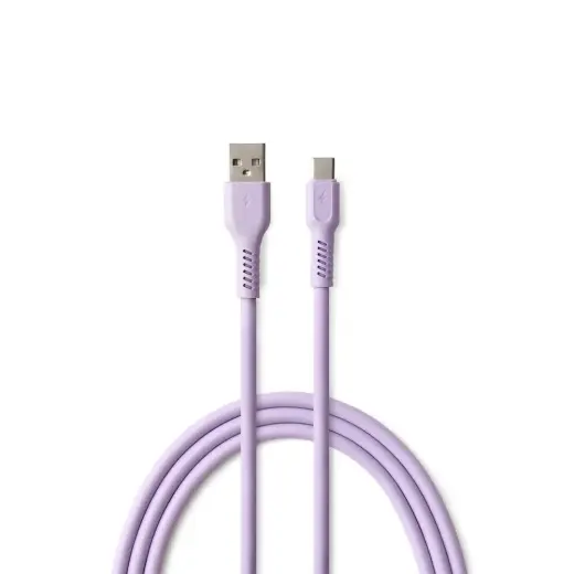 COLORUM CK60-AC-09 data transfer and charging cable | USB-A to USB-C | 15W | 1.8m | purple Photo