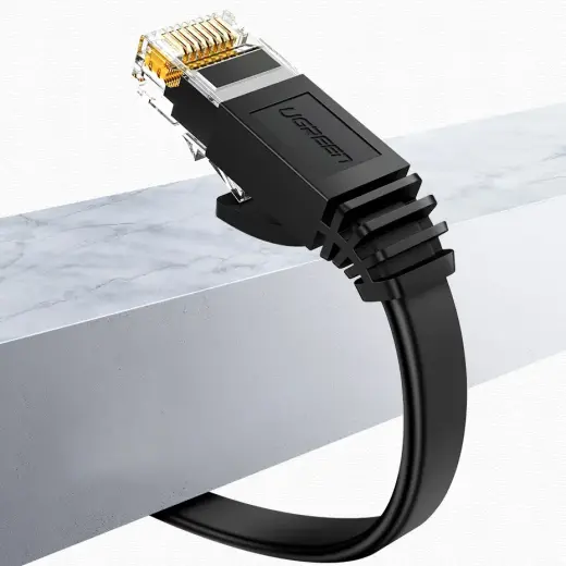 Ugreen NW102 50172 flat LAN Ethernet cable Cat. 6 0.5m - black Foto 2