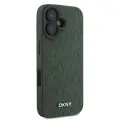 DKNY PU Leather Grid Pattern Magsafe Case for iPhone 16 Green — Foto 3