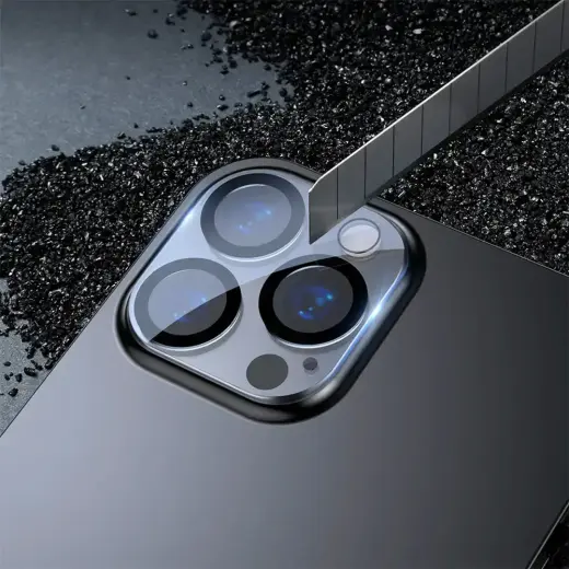 Tempered Glass HARD SILK PRINT for camera (LENS) for Iphone 14 Pro/14 Pro Max (island) Foto 9